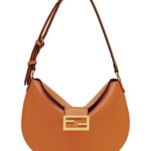 Fendi Croissant Leather Shoulder Bag in "Brady"